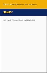 Invocation SATB choral sheet music cover